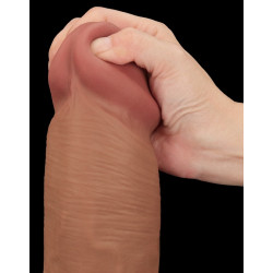 LoveToy SlidingSkin Gode Sliding Skin 27 x 6.5cm Marron